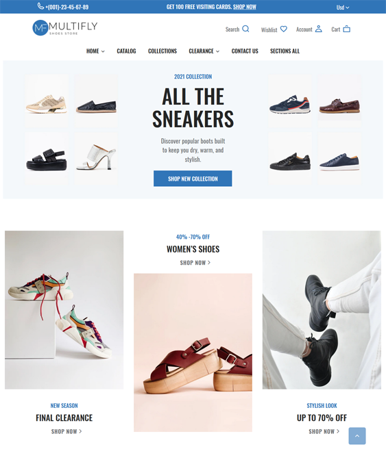 Shopify Themes For Shoe And Footwear Stores