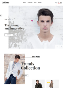mens fashion shopify themes feature