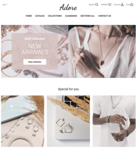 Shopify Themes For Jewelers Who Want To Sell Jewelry Online feature