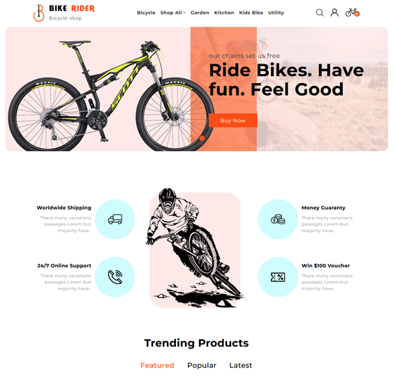 Sports And Fitness BigCommerce Themes feature