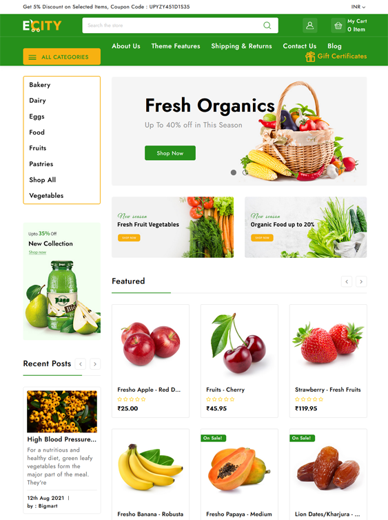 BigCommerce Themes For Online Food And Drink Stores