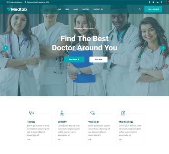 medical wordpress themes for doctors and clinics
