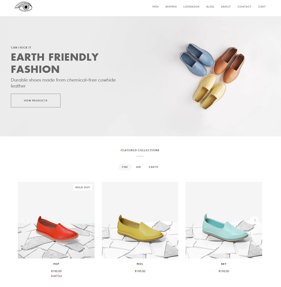 pipeline light footwear shopify theme