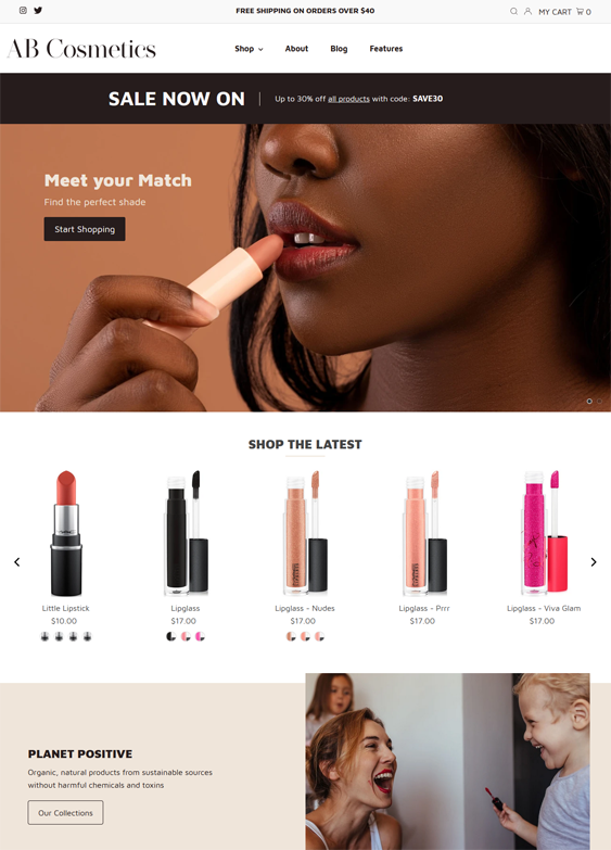 Responsive Shopify Themes For Selling Cosmetics, Makeup, Beauty Products, And Skincare