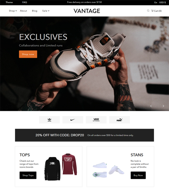 Responsive Footwear Shopify Themes For Mobile-Friendly Online Shoe Stores