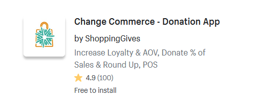 Change Commerce ‑ Donation App Donation Shopify Apps
