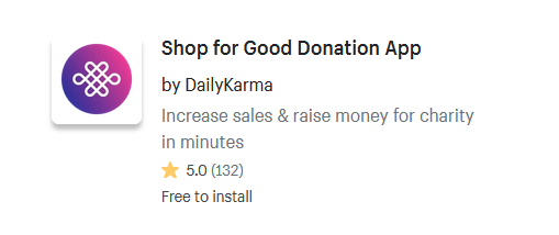 Shop for Good Donation Shopify Apps