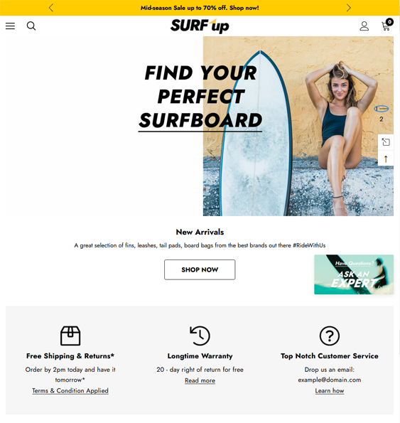 Breezy And Beautiful BigCommerce Themes For Summer 2022