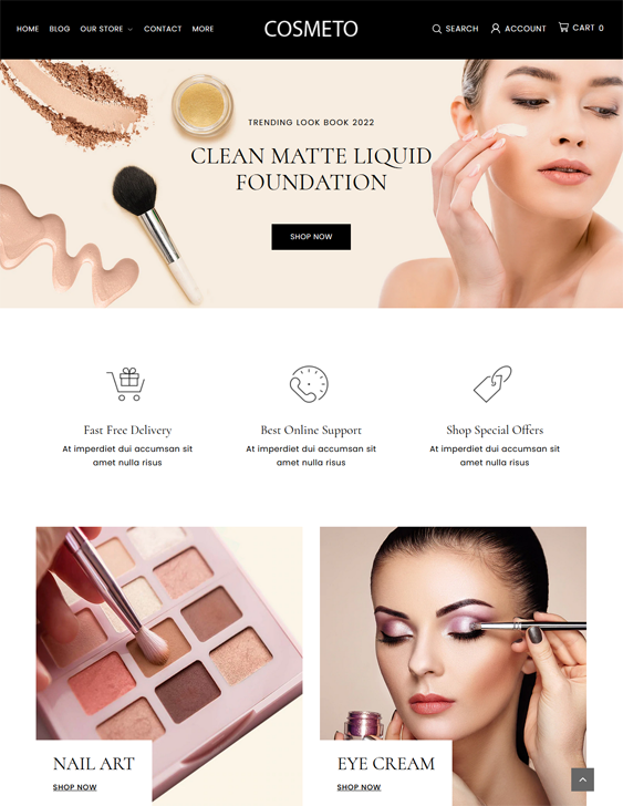 Responsive Shopify Themes For Selling Cosmetics, Makeup, Beauty Products, And Skincare