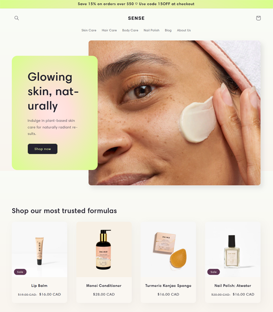 free Responsive Shopify Themes For Selling Cosmetics, Makeup, Beauty Products, And Skincare