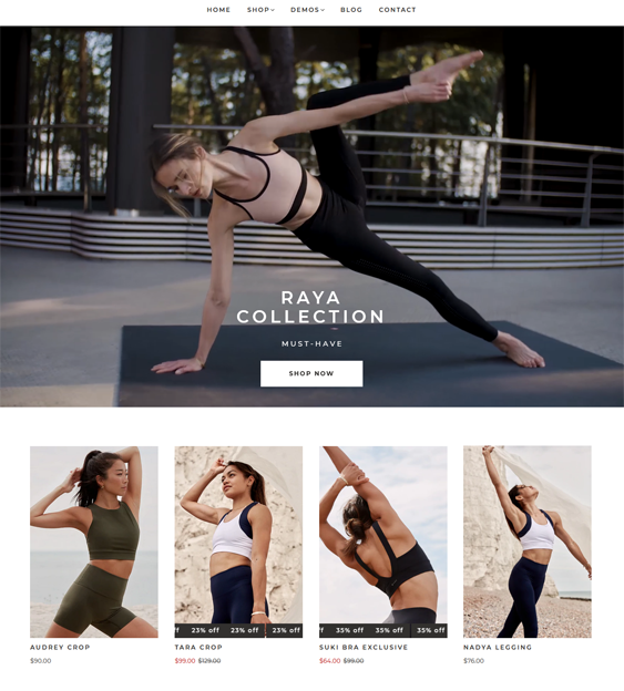 Shopify Themes for Selling Fitness Apparel And Activewear