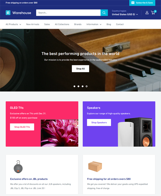 Shopify Themes For Musicians And Online Music Stores