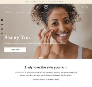 is shopify a good option for online skincare stores feature