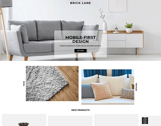 brick lane condo furniture and homewares bigcommerce theme