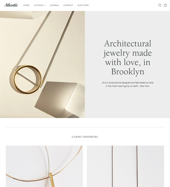 Atlantic chic shopify theme for selling Wedding And Engagement Rings