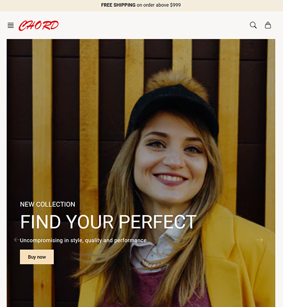 chord warm fashion and clothing store shopify theme
