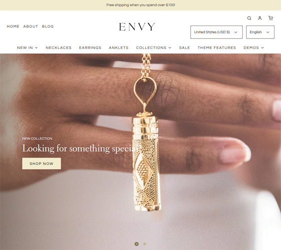 envy Gothenburg shopify theme for selling Wedding And Engagement Rings