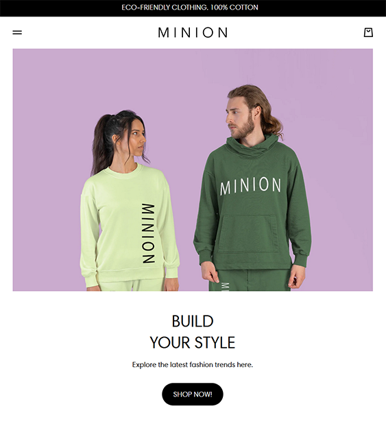 minion fashion and clothing store shopify theme