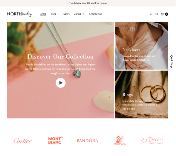 north primrose shopify theme for selling Wedding And Engagement Rings