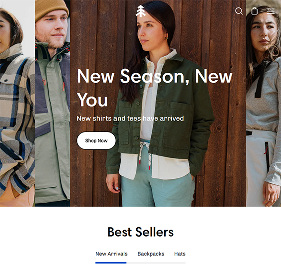 palo alto fashion and clothing store shopify theme