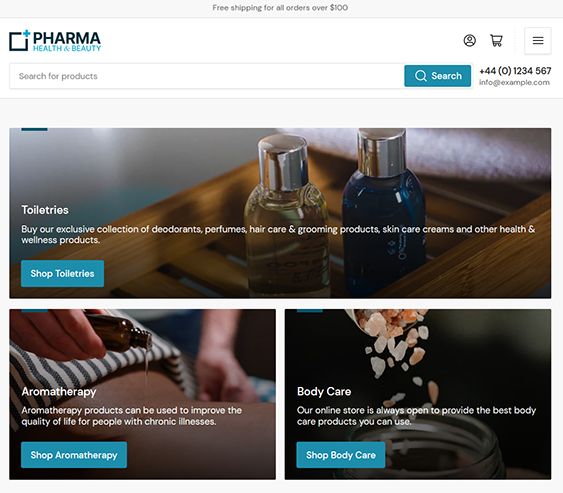 athens pharm medical shopify theme for online pharmacies and drugstores