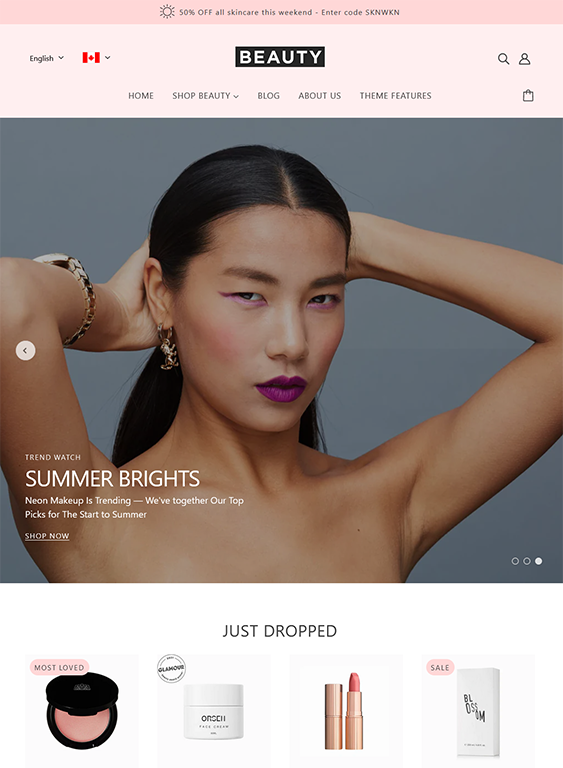 blockshop beauty subscription box shopify theme