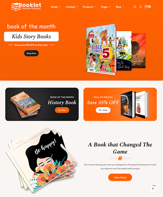 booklet book shopify theme