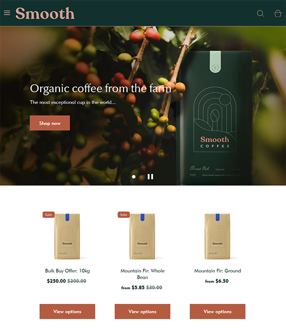 fresh smooth shopify themes for coffee shops roasters and cafes
