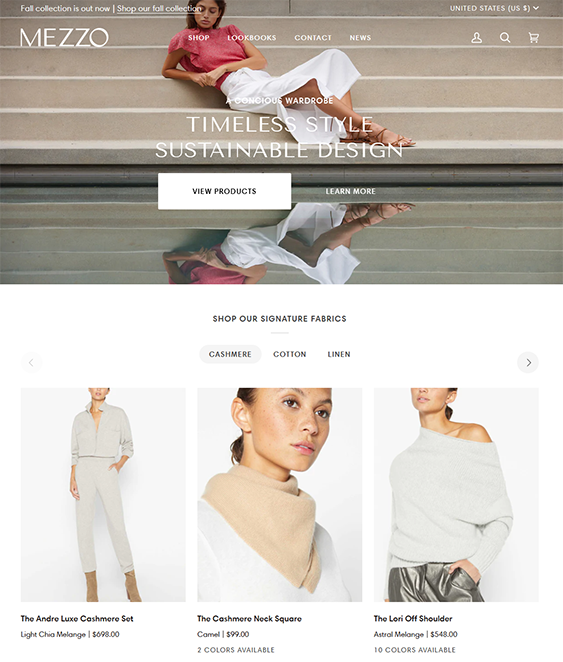 sustainable fashion clothing shopify themes feature
