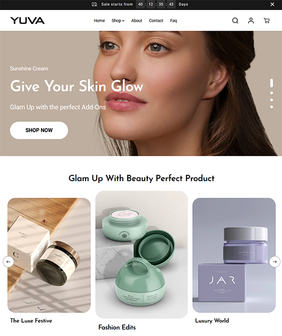 yuva elegant makeup cosmetics shopify theme