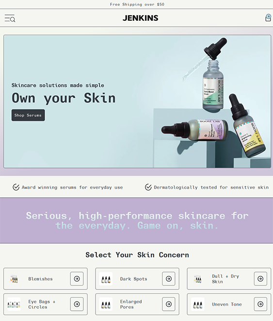 erickson jenkins skincare shopify theme