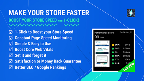 Superspeed Google's Page Speed optimization shopify app