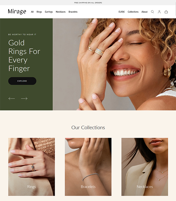 sahara mirage jewelry store shopify theme