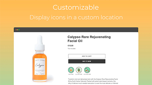 beauty subscription box shopify app Allergen Logos / Icons